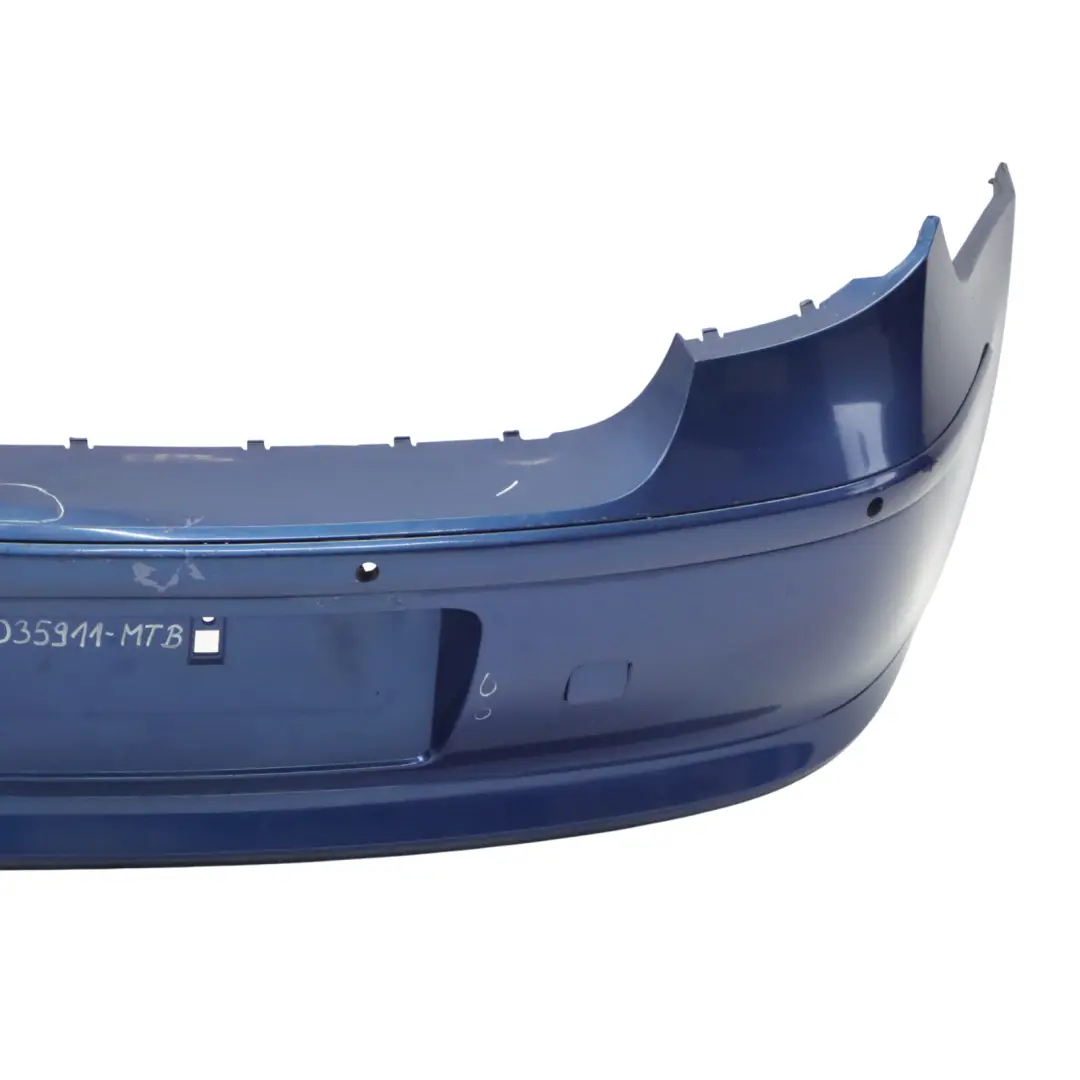 BMW E81 E87 LCI Rear Bumper Trim Panel Montegoblau Blue Metallic - A51 - SKU 0035911-MTB - Part number 0035911