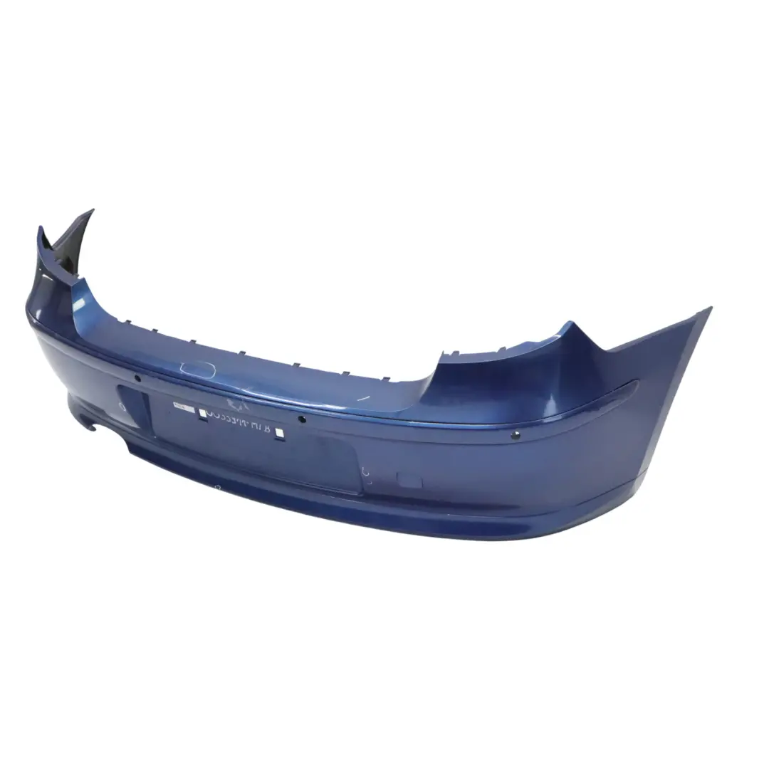BMW E81 E87 LCI Rear Bumper Trim Panel Montegoblau Blue Metallic - A51 - SKU 0035911-MTB - Part number 0035911