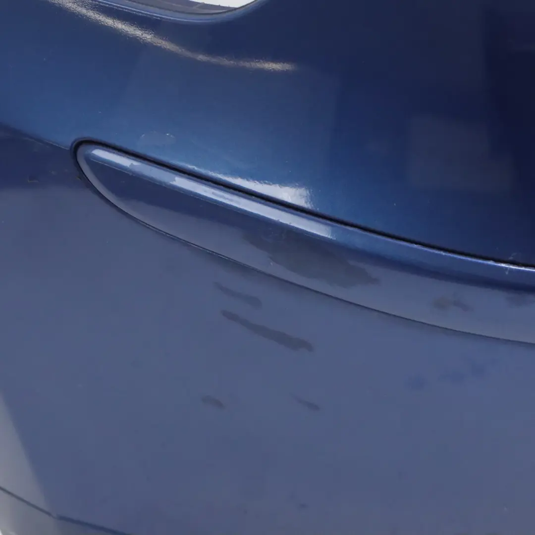 BMW E81 E87 LCI Rear Bumper Trim Panel Montegoblau Blue Metallic - A51 - SKU 0035911-MTB - Part number 0035911