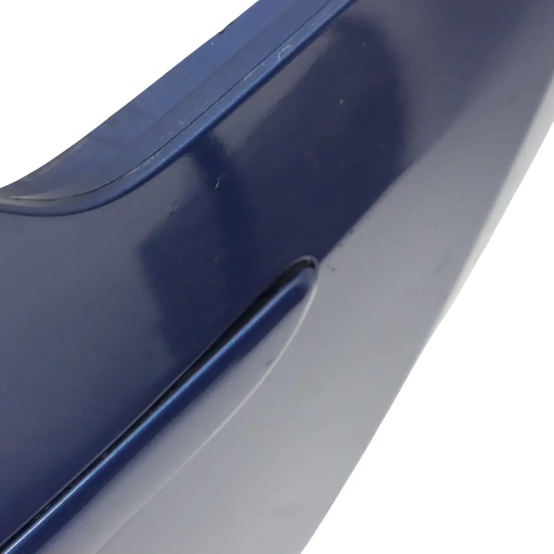 BMW E81 E87 LCI Rear Bumper Trim Panel Montegoblau Blue Metallic - A51 - SKU 0035911-MTB - Part number 0035911
