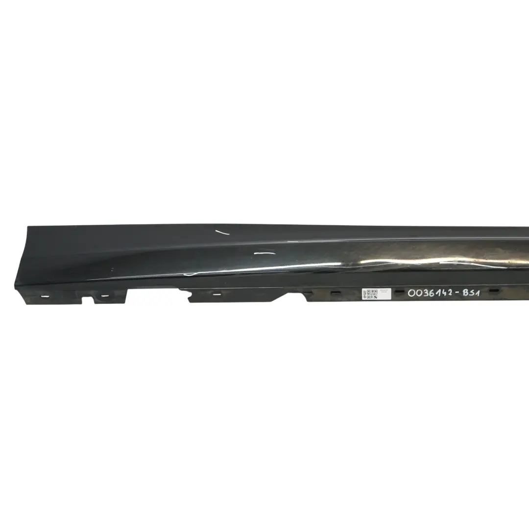 BMW E81 E82 E88 Sill Strip Side Skirt Right O/S Black Sapphire Metallic - 475 - SKU 0036142-BS1 - Part number 51770036142