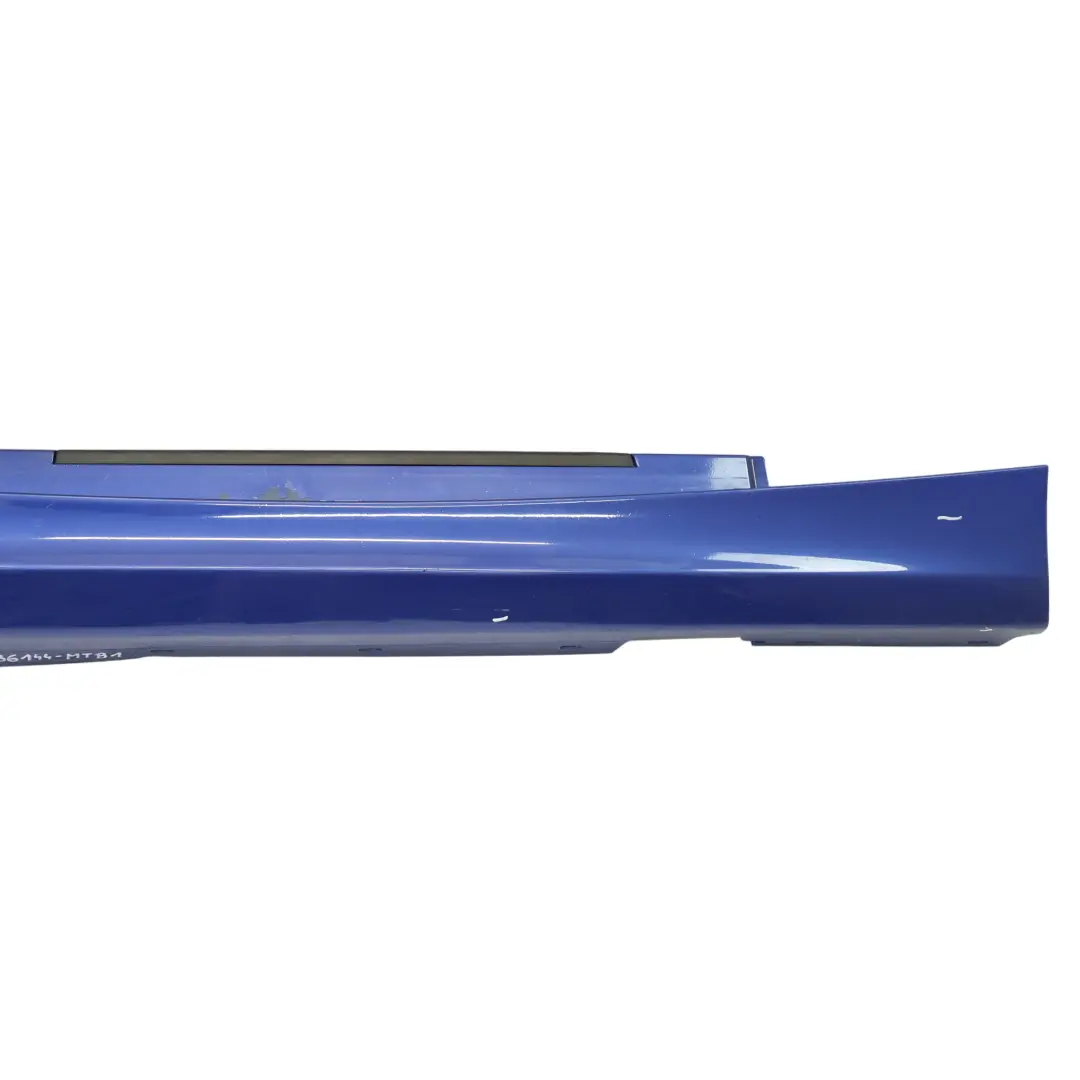 Side Skirt Sill Strip Right O/S Montegoblau Blue Metallic - A51 to BMW E87 LCI with Part number 0036144 BMW E87 LCI Side Skirt Sill Strip Right O/S Montegoblau Blue Metallic - A51 - SKU 0036144-MTB1 - Part number 0036144