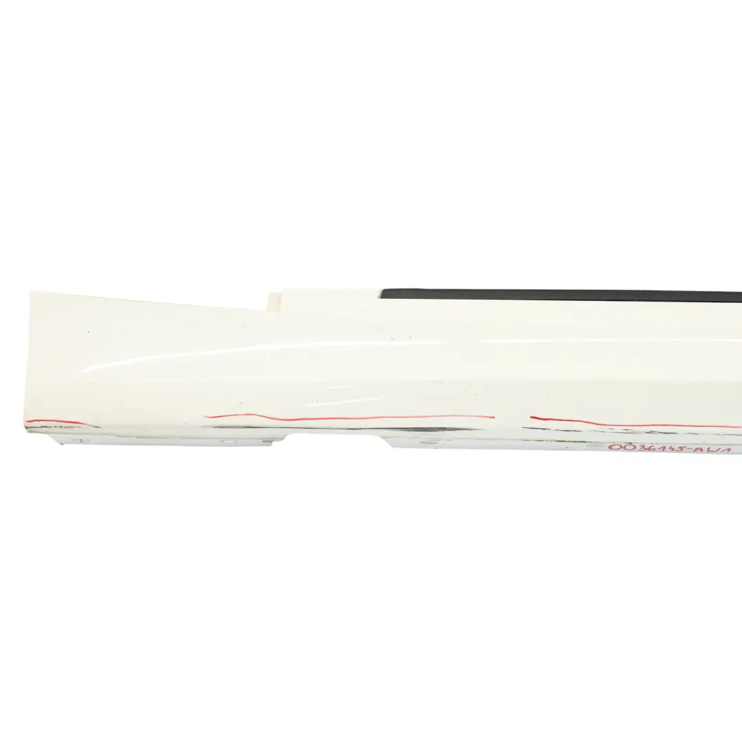 BMW E87 LCI Sill Strip Side Skirt Cover Left N/S Alpinweiss III White - 300 - SKU 0036145-AW1 - Part number 0036145