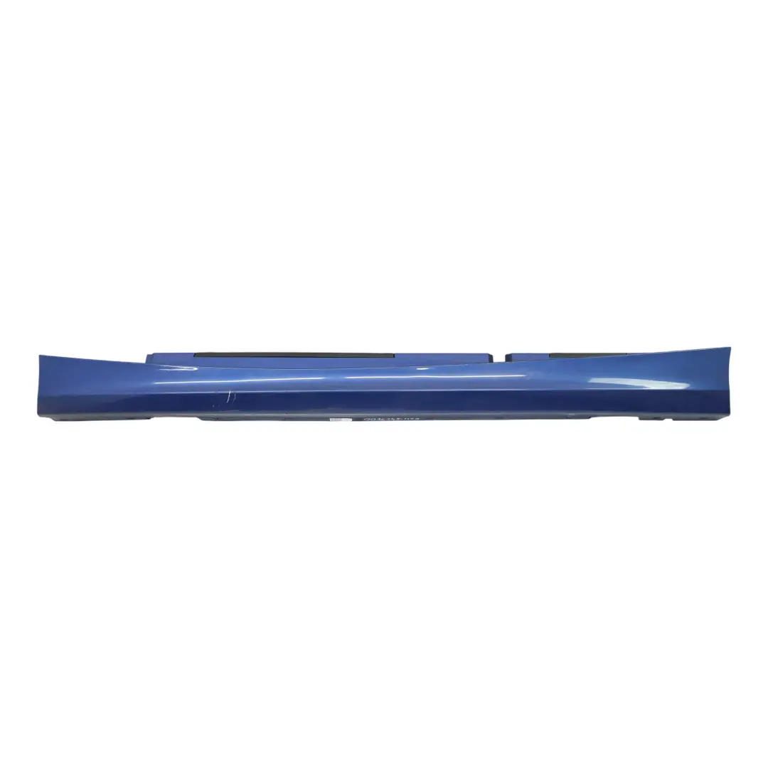 Sill Strip Side Skirt Left N/S Montegoblau Blue Blau Metallic - A51 to BMW E87 LCI with Part number 0036145 BMW E87 LCI Sill Strip Side Skirt Left N/S Montegoblau Blue Blau Metallic - A51 - SKU 0036145-MTB - Part number 0036145