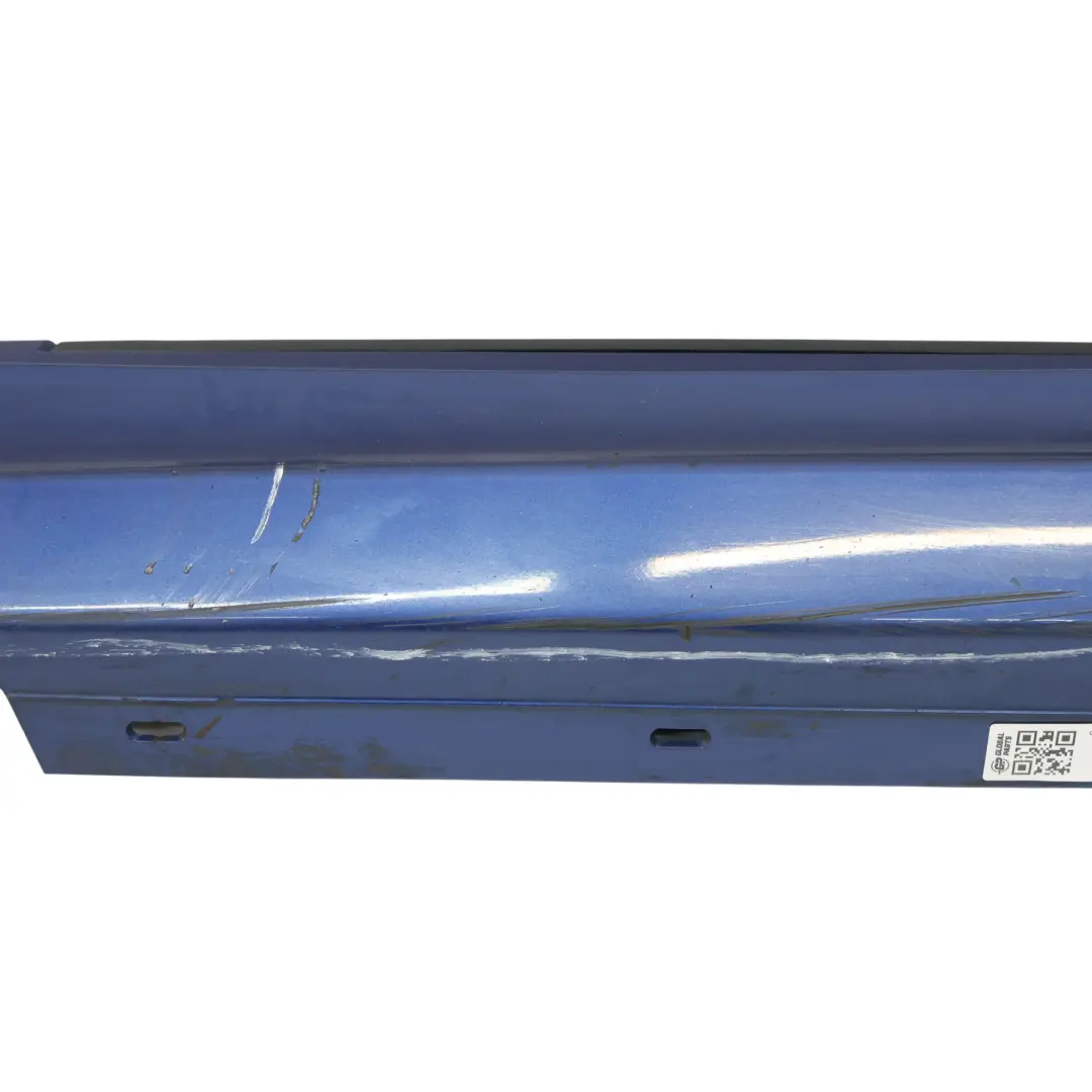 BMW E87 LCI Sill Strip Side Skirt Left N/S Montegoblau Blue Blau Metallic - A51 - SKU 0036145-MTB - Part number 0036145