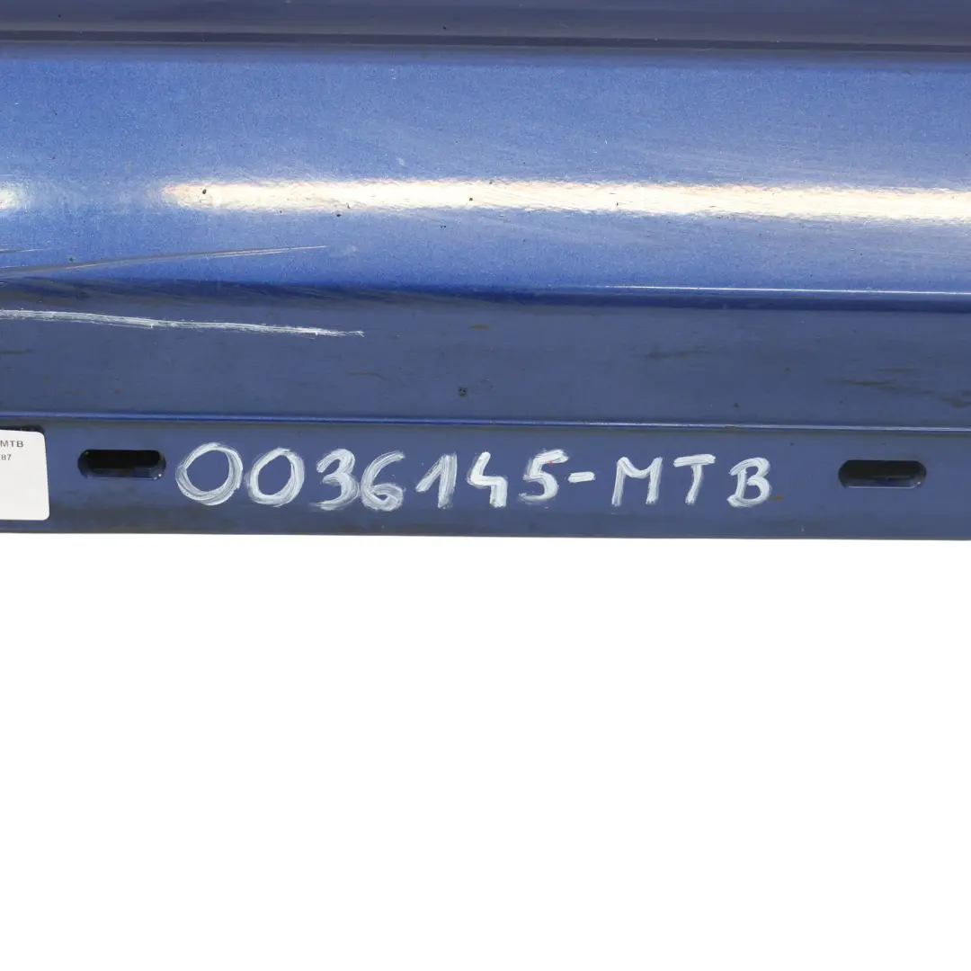 Próg Lewy Nakładka Listwa Progowa Montegoblau Metalik - A51 do BMW E87 LCI o numerze 0036145 BMW E87 LCI Próg Lewy Nakładka Listwa Progowa Montegoblau Metalik - A51 - SKU 0036145-MTB - Numer Części 0036145