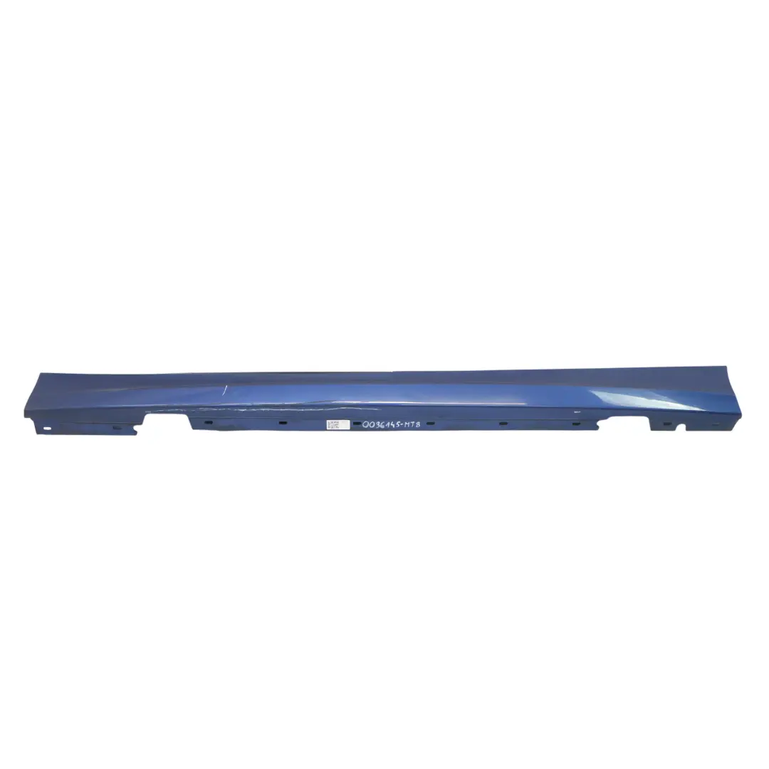 BMW E87 LCI Sill Strip Side Skirt Left N/S Montegoblau Blue Blau Metallic - A51 - SKU 0036145-MTB - Part number 0036145