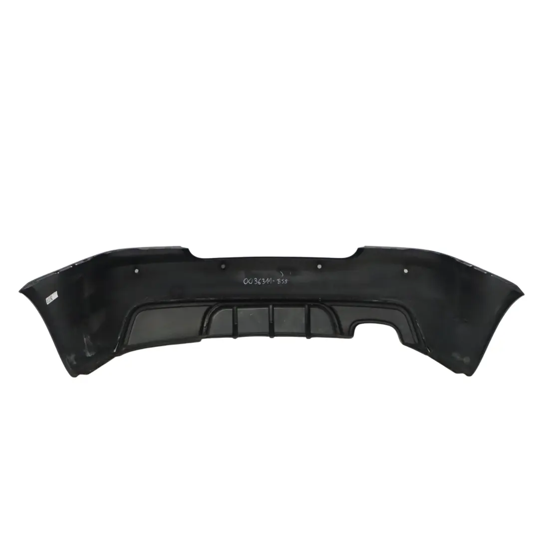Bumper BMW E82 E88 M Sport Trim Panel Black Sapphire Metallic - 475 to Rear with Part number 0036311 Rear Bumper BMW E82 E88 M Sport Trim Panel Black Sapphire Metallic - 475 - SKU 0036311-BS5 - Part number 0036311