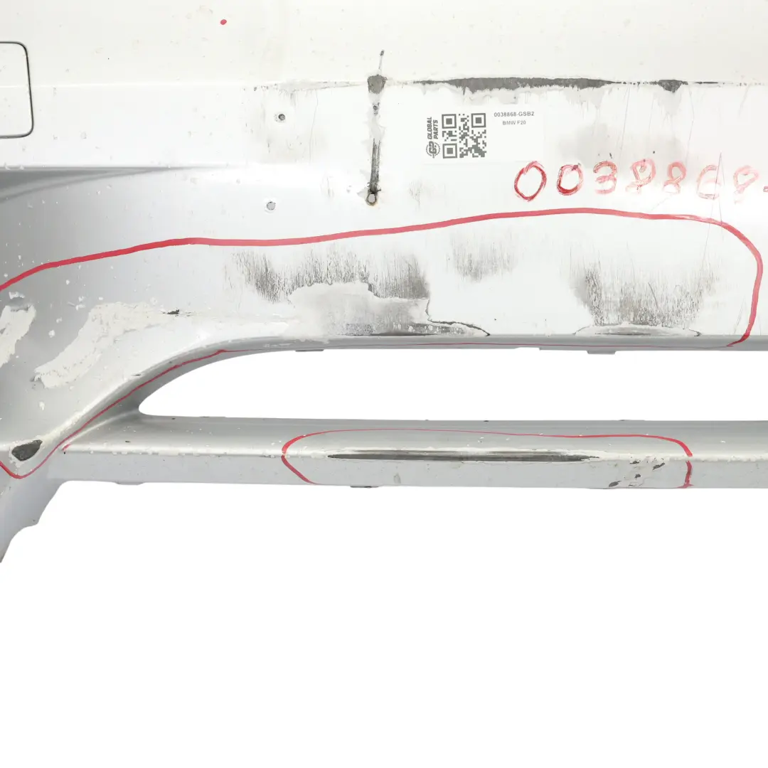 Bumper Front Trim Panel Covering Glacier Silver Metallic - A83 to BMW F20 F21 with Part number 0038868 BMW F20 F21 Bumper Front Trim Panel Covering Glacier Silver Metallic - A83 - SKU 0038868-GSB2 - Part number 0038868