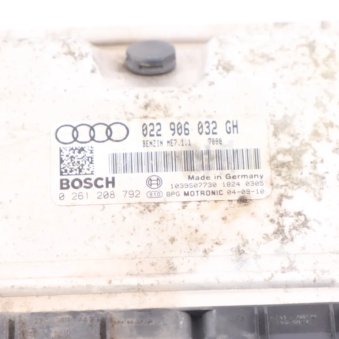 Audi A3 8P 3.2 FSI BMJ Quattro 250HP Engine ECU Kit Key Lock Manual - SKU 022906032GH - Part number 022906032GH