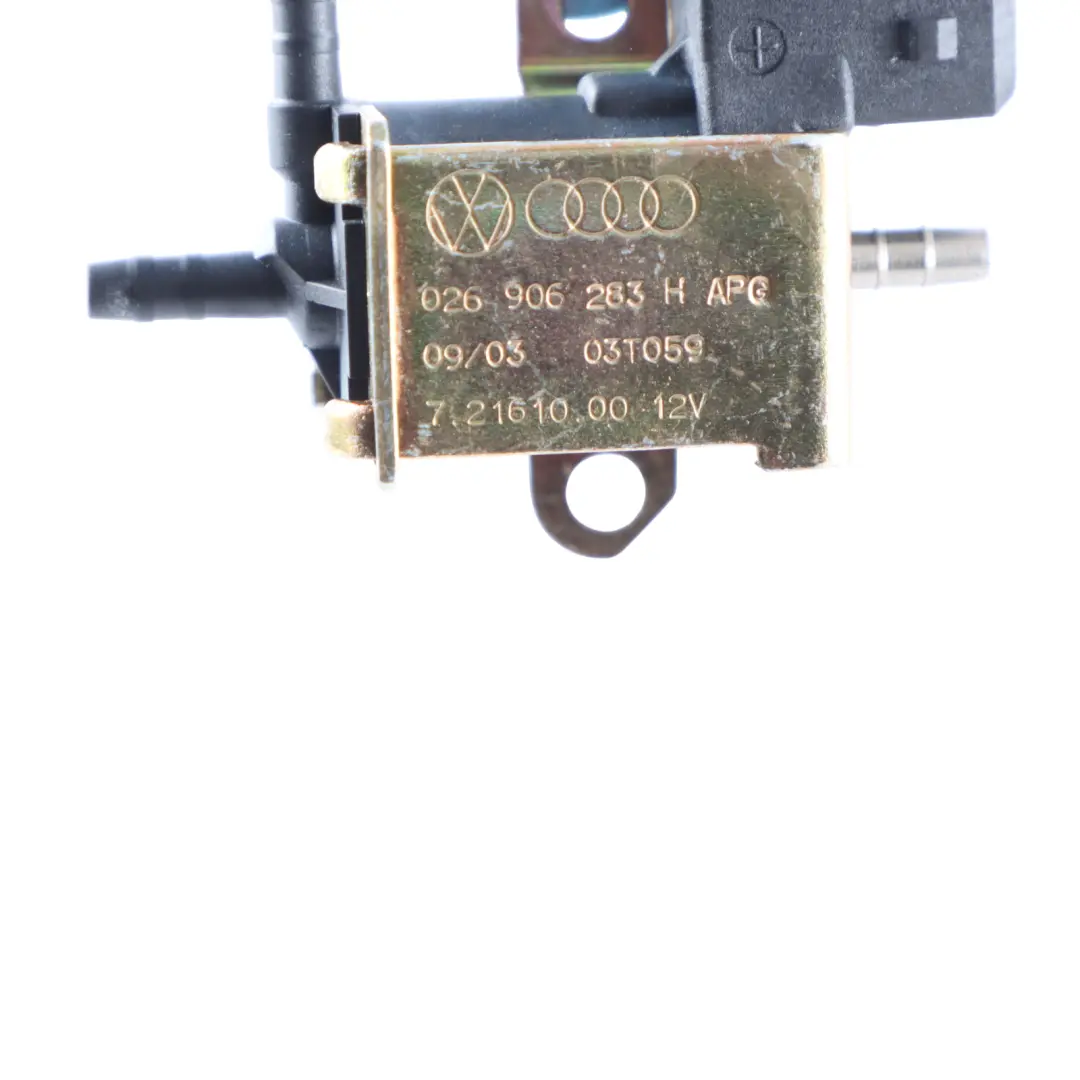 Vakuum Boost Magnet Ventil Block Steuer Gerät für Audi A4 B6 mit Teilenummer 026906283H Audi A4 B6 Vakuum Boost Magnet Ventil Block Steuer Gerät - SKU 026906283H - Teilenummer 026906283H