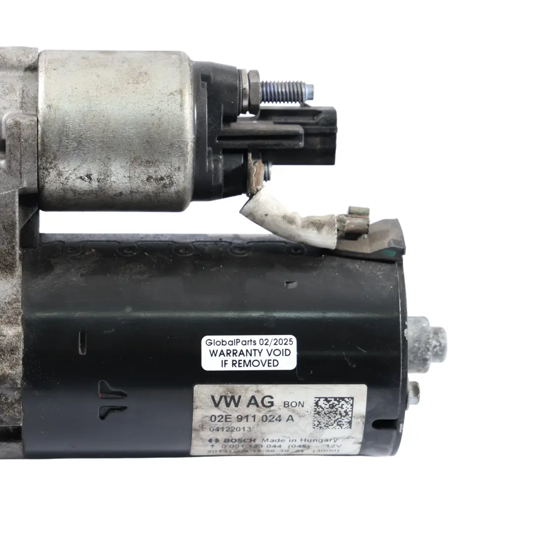 Démarreur Moteur Bosch pour Audi A3 8V 2.0 TDI à propos du numéro de pièce 02E911024A Audi A3 8V 2.0 TDI Démarreur Moteur Bosch - SKU 02E911024A - Numéro de pièce 02E911024A
