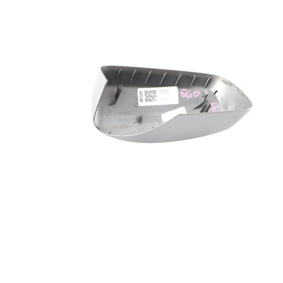 Right O/S Cover Cap Casing Wing Mirror Space Grey - A52 to BMW 5 E60 E61 E63 E64 with Part number 0300239 BMW 5 E60 E61 E63 E64 Right O/S Cover Cap Casing Wing Mirror Space Grey - A52 - SKU 0300239-SCG - Part number 0300239