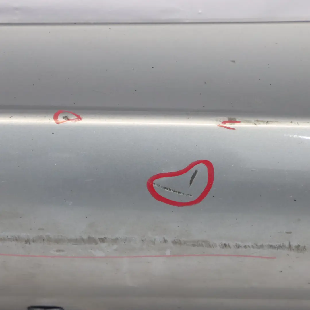 BMW E60 E61 M5 M Sport Door Sill Cover Skirt Left N/S Silbergrau Grey - A08 - SKU 0396899-SBG - Part number 0396899
