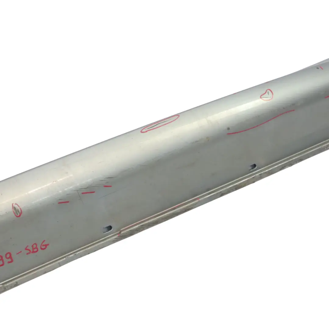 BMW E60 E61 M5 M Sport Door Sill Cover Skirt Left N/S Silbergrau Grey - A08 - SKU 0396899-SBG - Part number 0396899