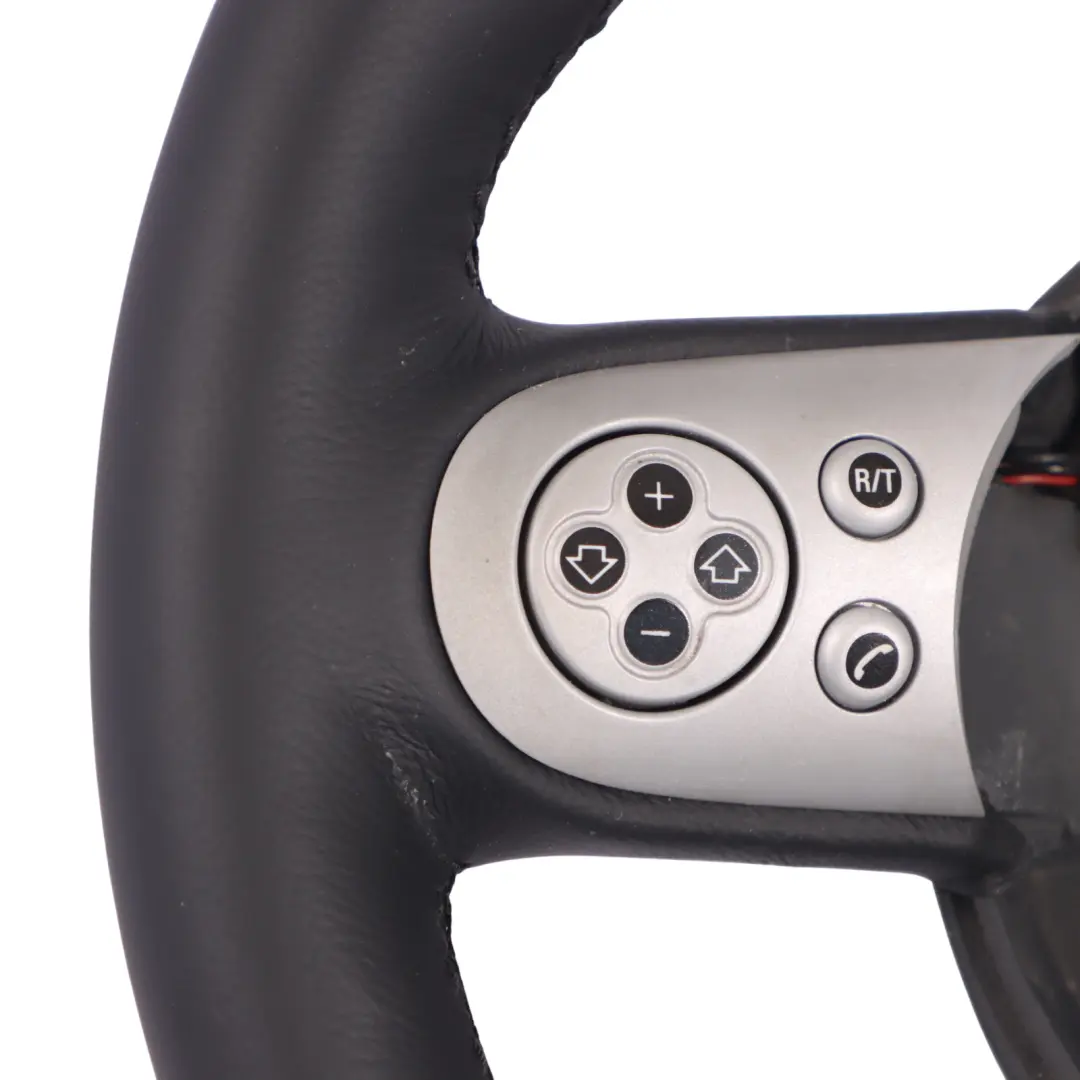 Lenkrad Mini Cooper JCW R50 R52 R53 NEU Schwarz Leder Alcantara für mit Teilenummer 0397016 Lenkrad Mini Cooper JCW R50 R52 R53 NEU Schwarz Leder Alcantara - SKU 0397016-1 - Teilenummer 0397016