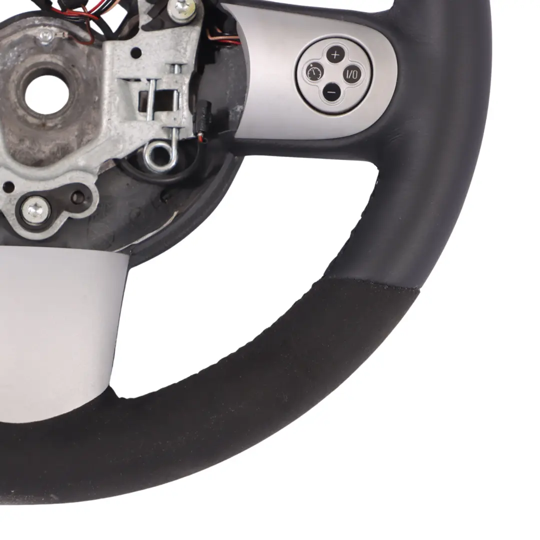 NUEVO Cuero Negro Alcantara para Volante Mini Cooper JCW R50 R52 R53 con número de pieza 0397016 Volante Mini Cooper JCW R50 R52 R53 NUEVO Cuero Negro Alcantara - SKU 0397016-1 - Número de pieza 0397016