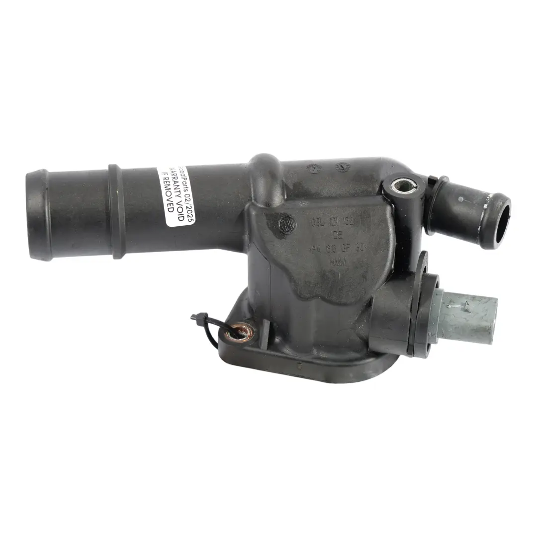 Audi A3 8P 2.0 TDI CBAB Coolant Thermostat Housing Flange DE - SKU 03L121132 - Part number 03L121132