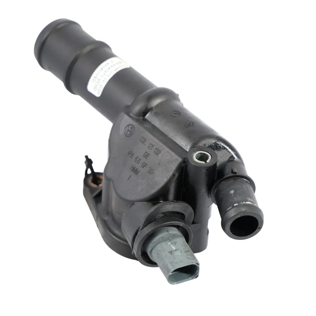 Audi A3 8P 2.0 TDI CBAB Coolant Thermostat Housing Flange DE - SKU 03L121132 - Part number 03L121132