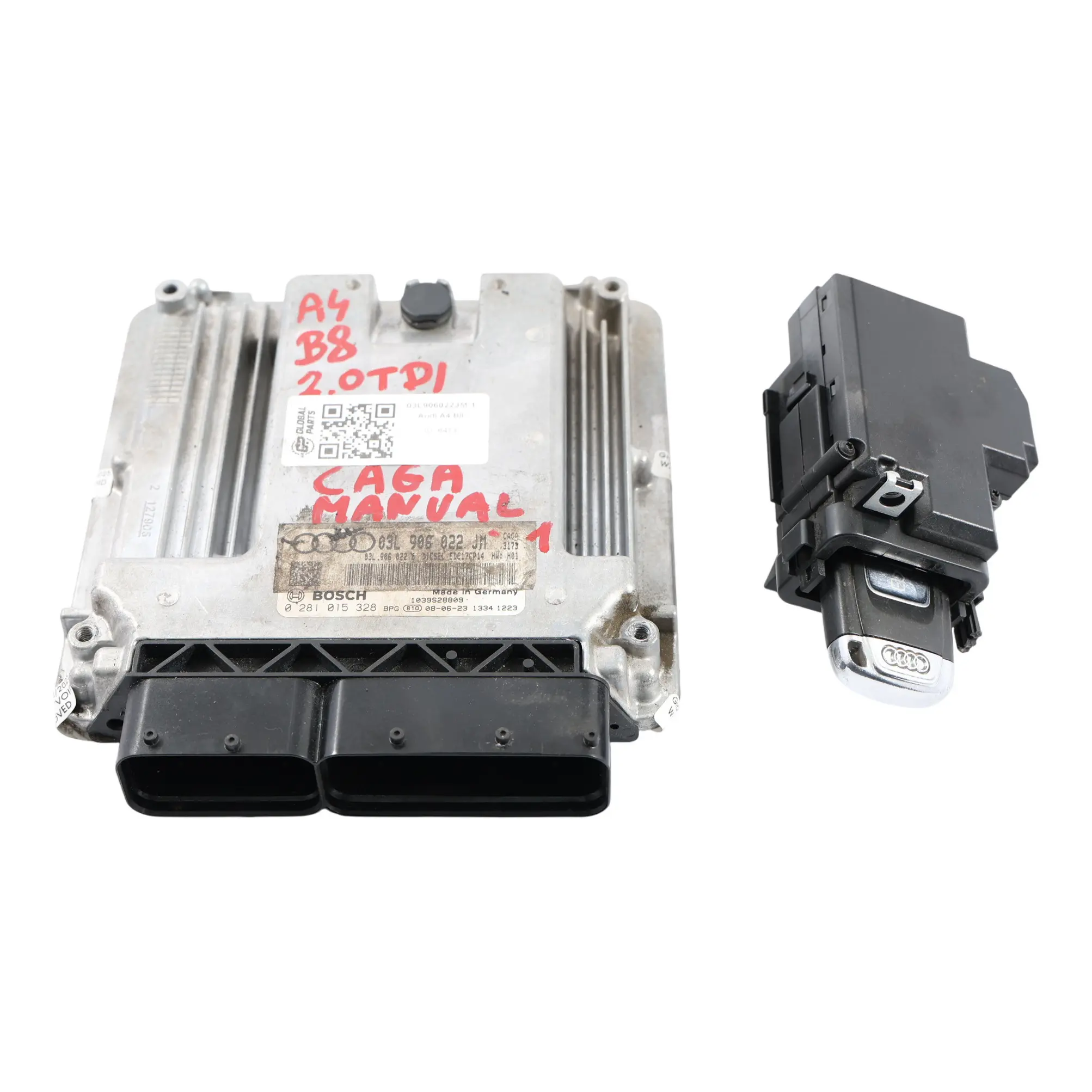Audi A4 B8 2.0 TDI 143HP CAGA Diesel Engine Control Unit ECU Kit 03L906022JM