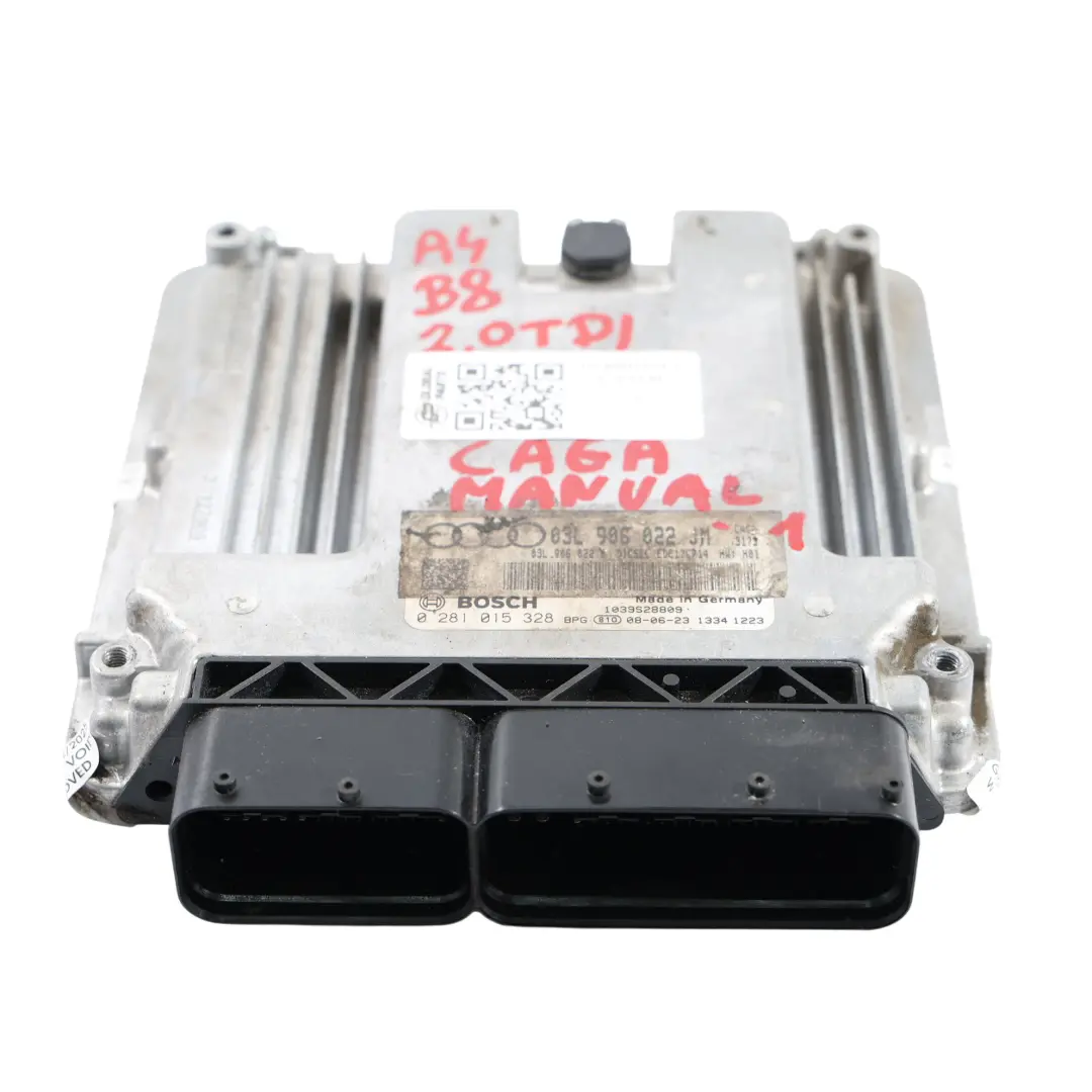 Audi A4 B8 2.0 TDI 143HP CAGA Diesel Engine Control Unit ECU Kit - SKU 03L906022JM-1 - Part number 03L906022JM