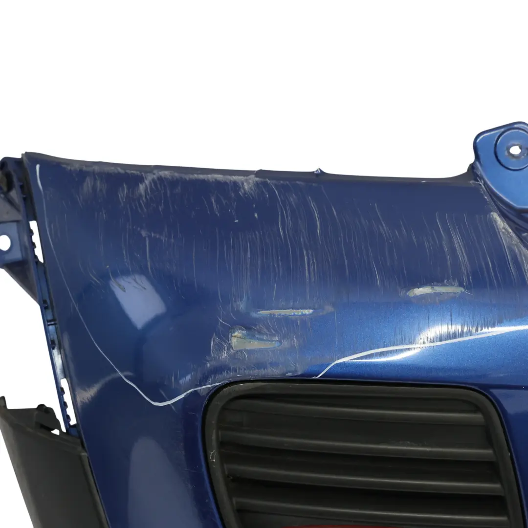 Bumper Trim JCW Lightning Blue Metallic - A63 to Mini R56 R57 Rear with Part number 0404110 Mini R56 R57 Rear Bumper Trim JCW Lightning Blue Metallic - A63 - SKU 0404110-LB - Part number 0404110