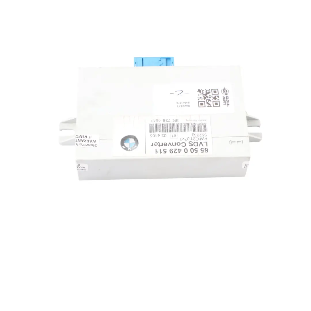 LVDS Converter Module to BMW X5 E70 with Part number 0429511 BMW X5 E70 LVDS Converter Module - SKU 0429511 - Part number 0429511