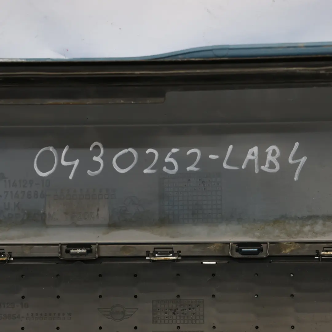 Kompletny Tylny Zderzak Laser Blue - A59 do BMW Mini Cooper S 4 R56 R57 o numerze 0430252 BMW Mini Cooper S 4 R56 R57 Kompletny Tylny Zderzak Laser Blue - A59 - SKU 0430252-LAB4 - Numer Części 0430252