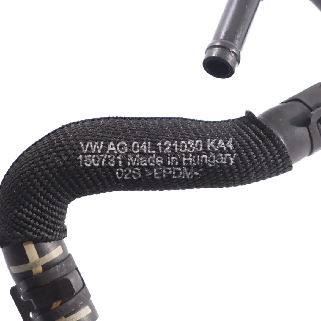 DGCA Coolant Water Flange Housing Hose Line to Audi A3 8V 2.0 TDI with Part number 04L121131AB Audi A3 8V 2.0 TDI DGCA Coolant Water Flange Housing Hose Line - SKU 04L121131AB - Part number 04L121131AB