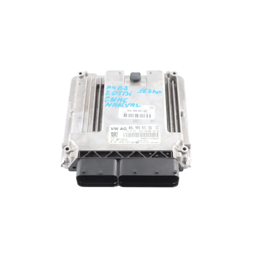 Control Unit Module ECU 2.0 TDI CNHC 163HP to Audi A4 B8 Engine with Part number 04L906021BQ Audi A4 B8 Engine Control Unit Module ECU 2.0 TDI CNHC 163HP - SKU 04L906021BQ - Part number 04L906021BQ