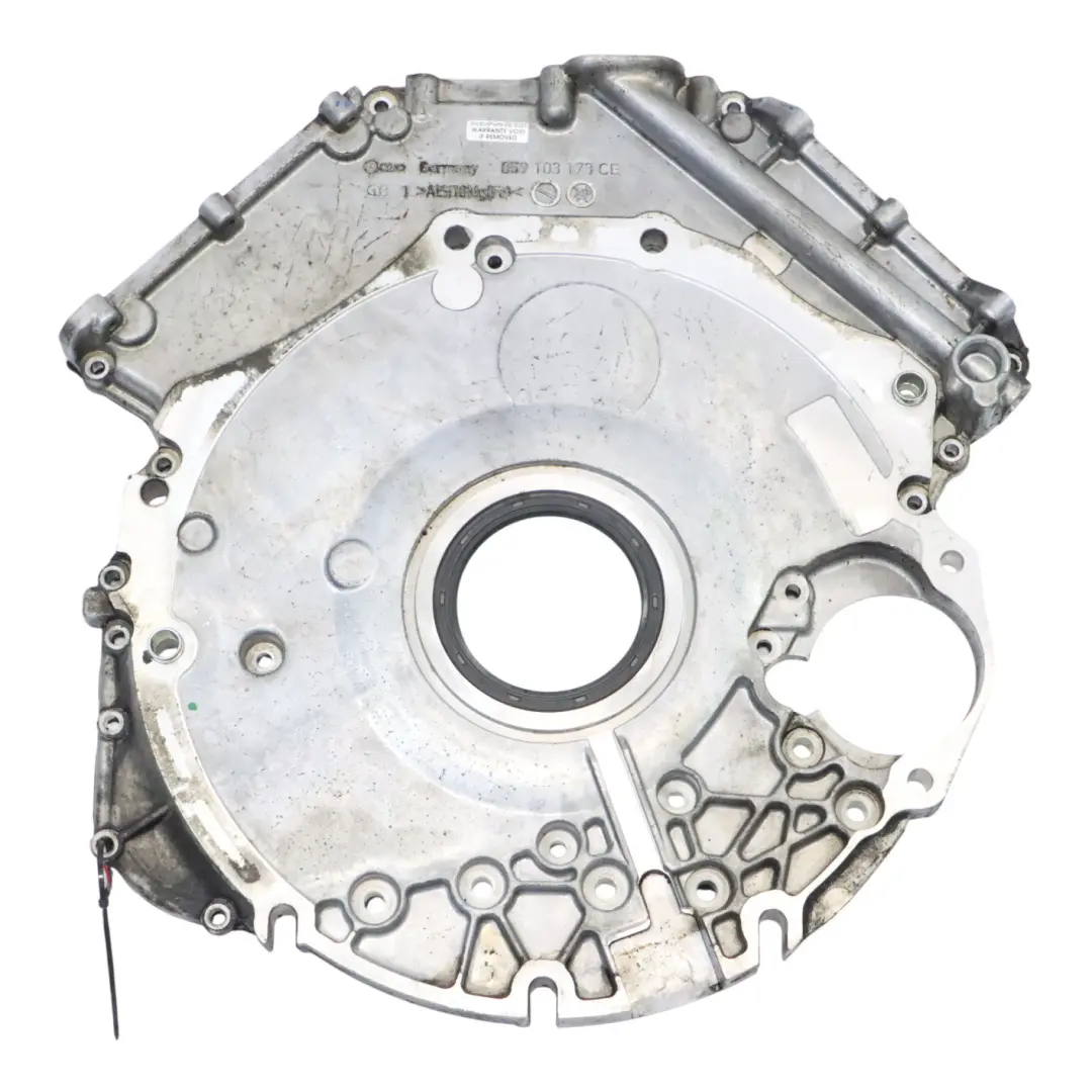 Audi A7 4L 3.0 TDI Rear Engine Timing Case Chain Sealing Cover Plate - SKU 059103171BL - Part number 059103171BL