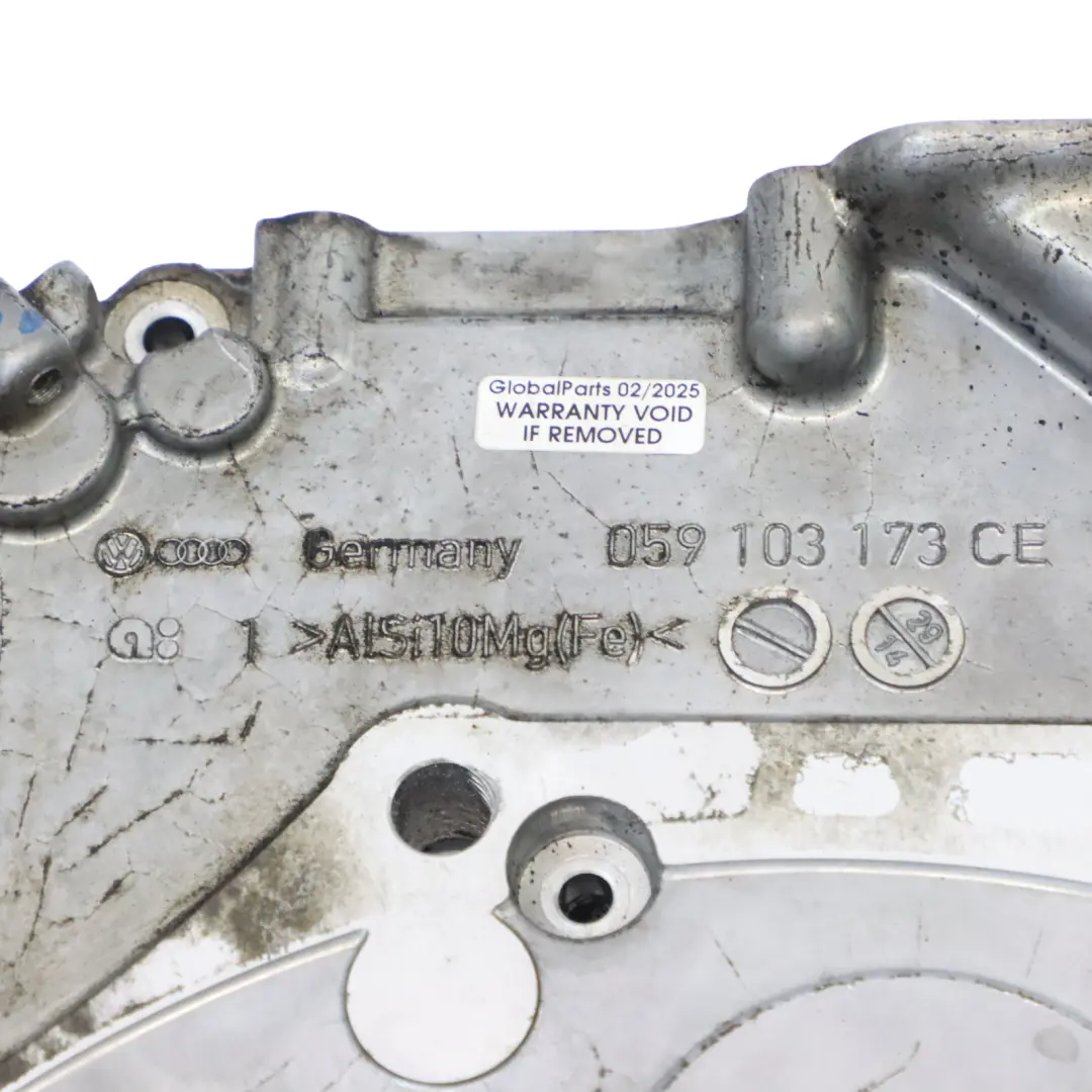 Audi A7 4L 3.0 TDI Rear Engine Timing Case Chain Sealing Cover Plate - SKU 059103171BL - Part number 059103171BL