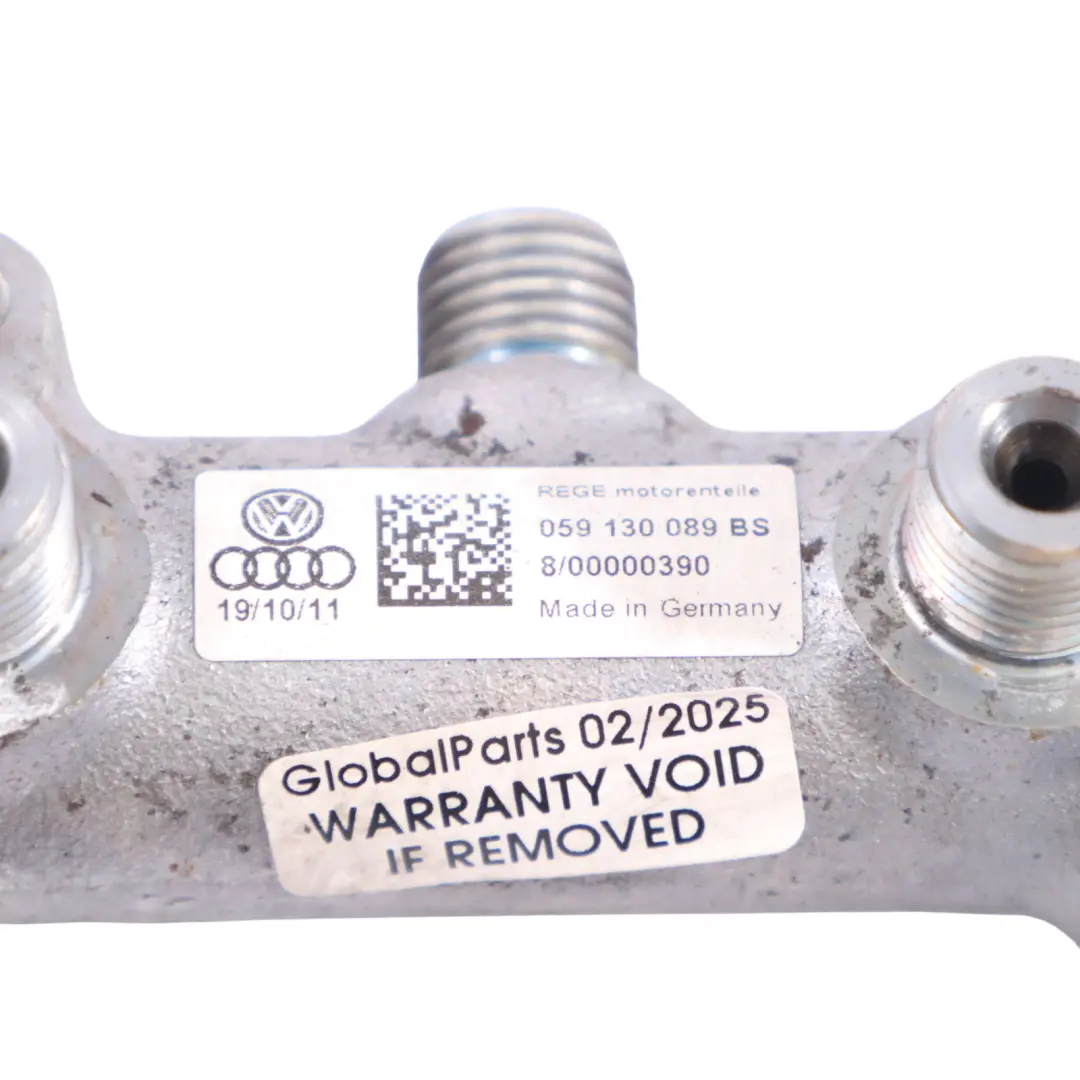 Rail Line Pipe to Audi A6 C7 A7 4G A8 D4 3.0 TDI Diesel Fuel Injection with Part number 059130089BS Audi A6 C7 A7 4G A8 D4 3.0 TDI Diesel Fuel Injection Rail Line Pipe - SKU 059130089BS - Part number 059130089BS