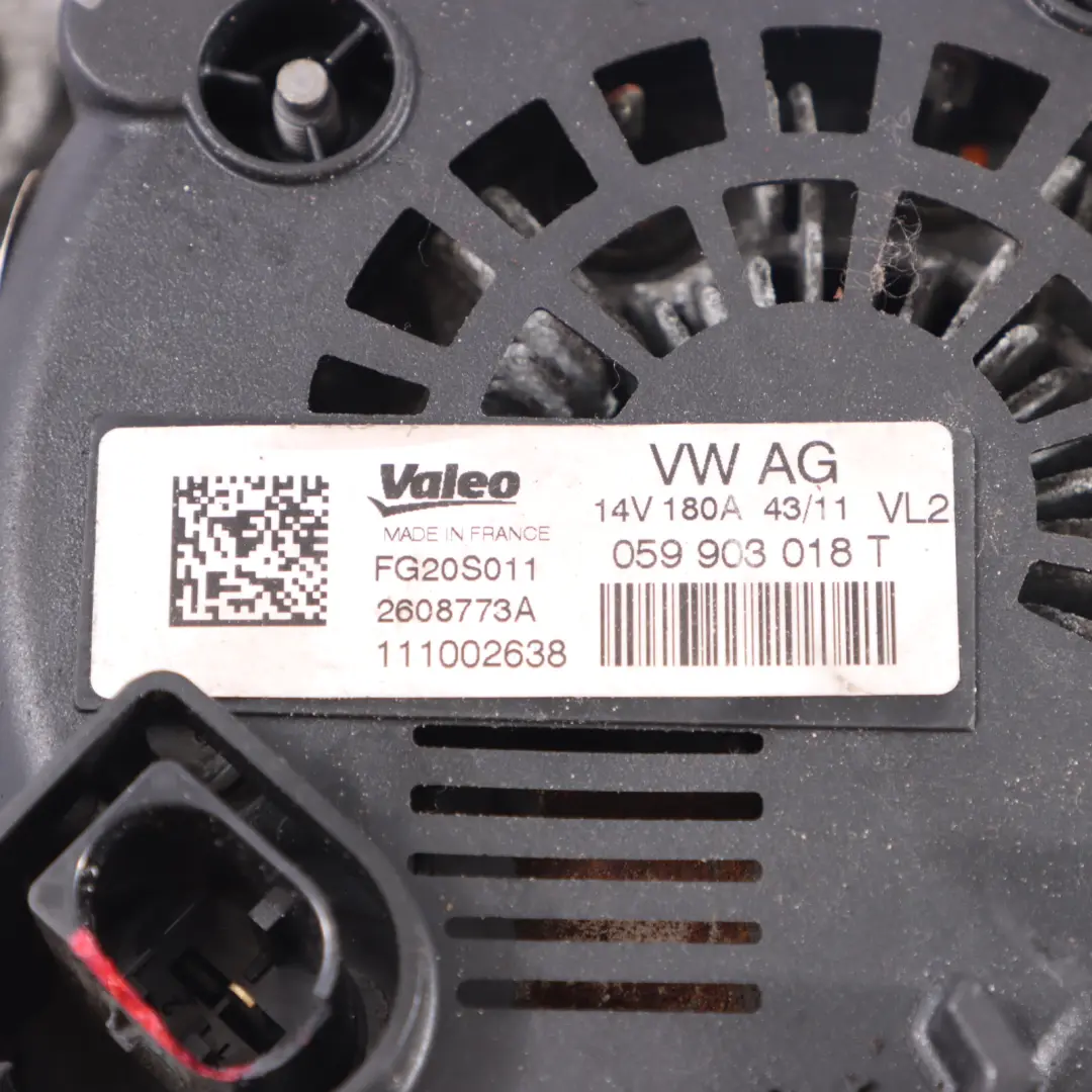 Licht Maschine Generator für Audi A7 4G 3.0 TDI mit Teilenummer 059903018TX Audi A7 4G 3.0 TDI Licht Maschine Generator - SKU 059903018TX - Teilenummer 059903018TX