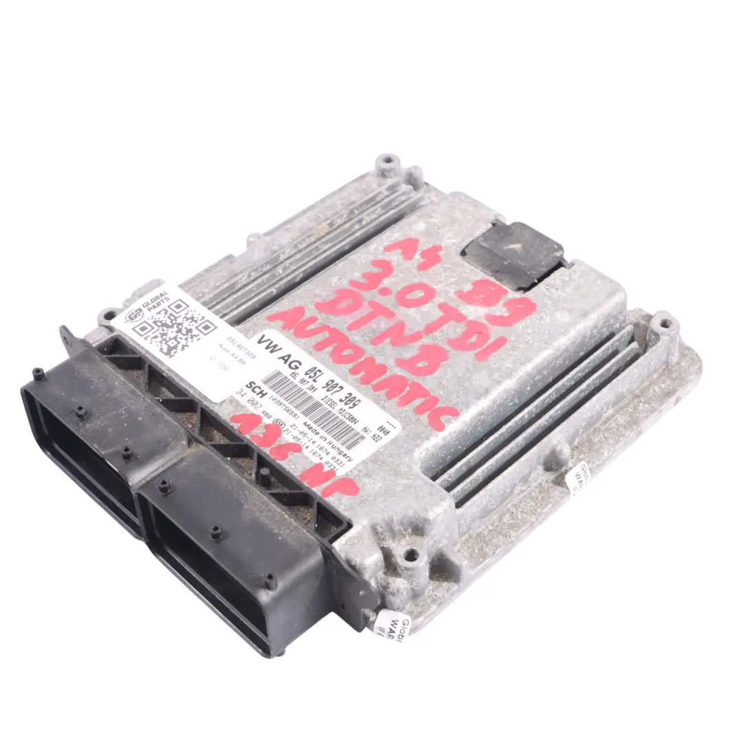 DTNB 136HP Unidad Control Motor ECU Automático para Audi A4 B9 A5 F5 30 TDI con número de pieza 05L907309 Audi A4 B9 A5 F5 30 TDI DTNB 136HP Unidad Control Motor ECU Automático - SKU 05L907309 - Número de pieza 05L907309