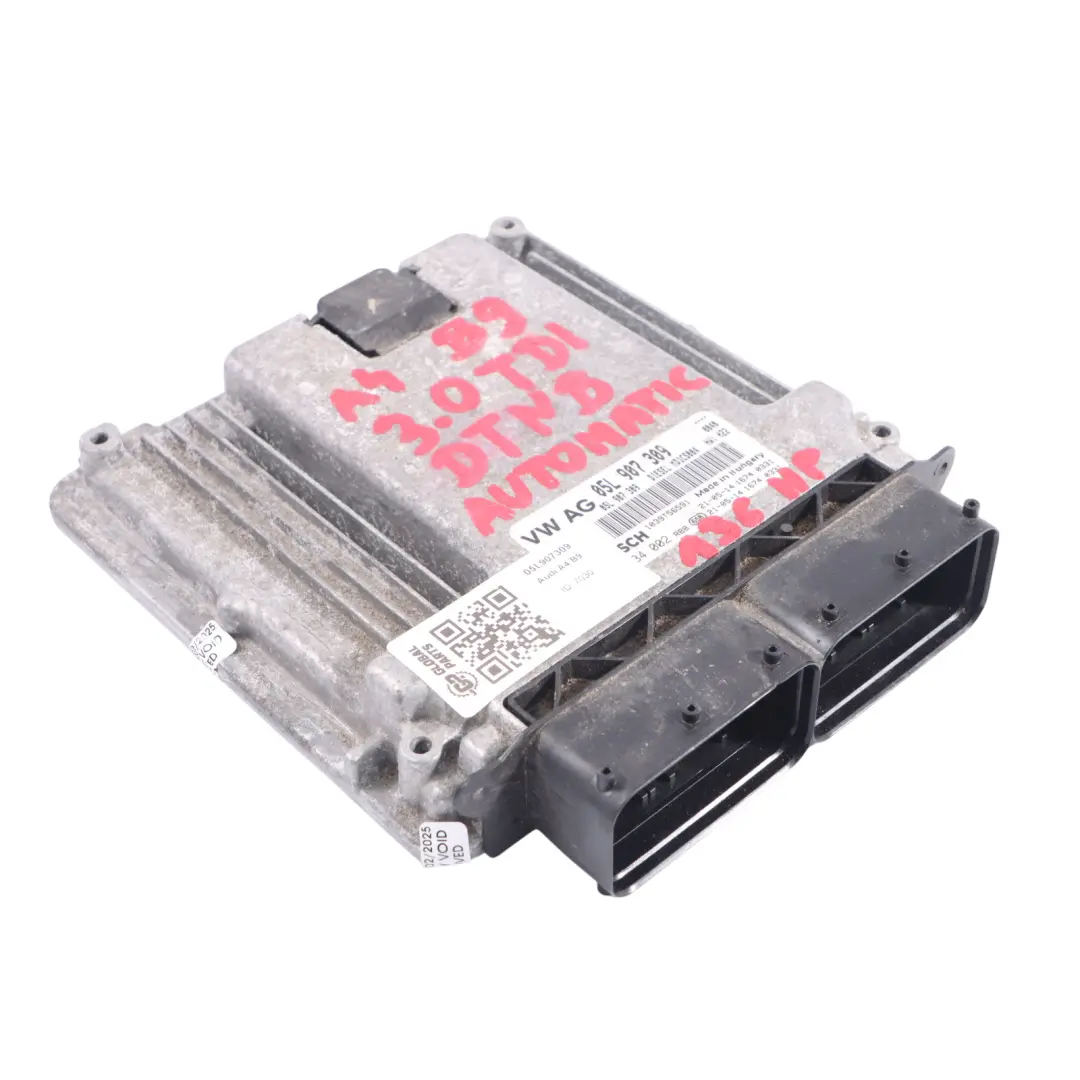 Audi A4 B9 A5 F5 30 TDI DTNB 136HP Engine Control Unit ECU Automatic - SKU 05L907309 - Part number 05L907309