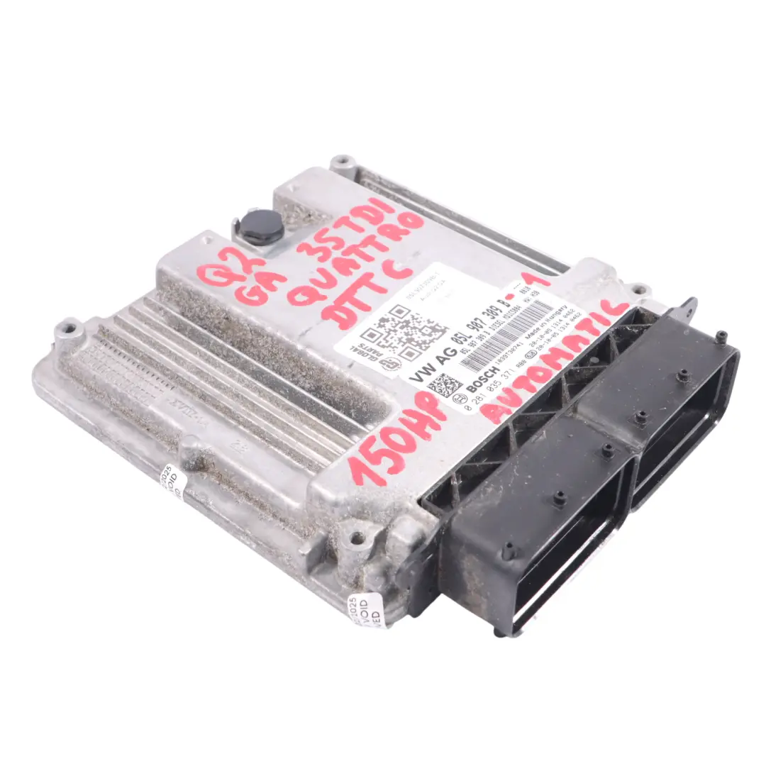 Audi Q2 GA 35 TDI DTTC 150KM Quattro Komputer Silnika ECU Zestaw - SKU 05L907309B-1 - Numer Części 05L907309B