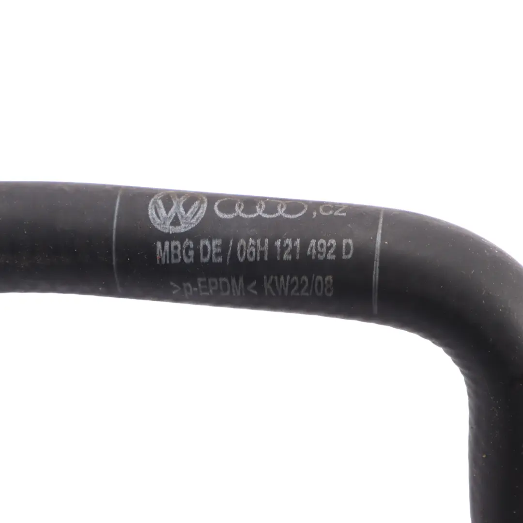 Turbine Cooling Hose Pipe Hose Line to Audi A5 8T 2.0 TFSI with Part number 06H121492D Audi A5 8T 2.0 TFSI Turbine Cooling Hose Pipe Hose Line - SKU 06H121492D - Part number 06H121492D