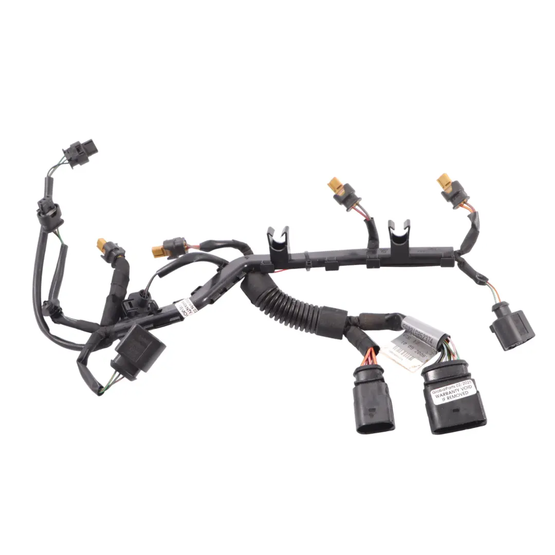 Injectors Wiring Cable Harness to Audi A5 8T 2.0 TFSI Petrol Fuel with Part number 06H971627 Audi A5 8T 2.0 TFSI Petrol Fuel Injectors Wiring Cable Harness - SKU 06H971627 - Part number 06H971627