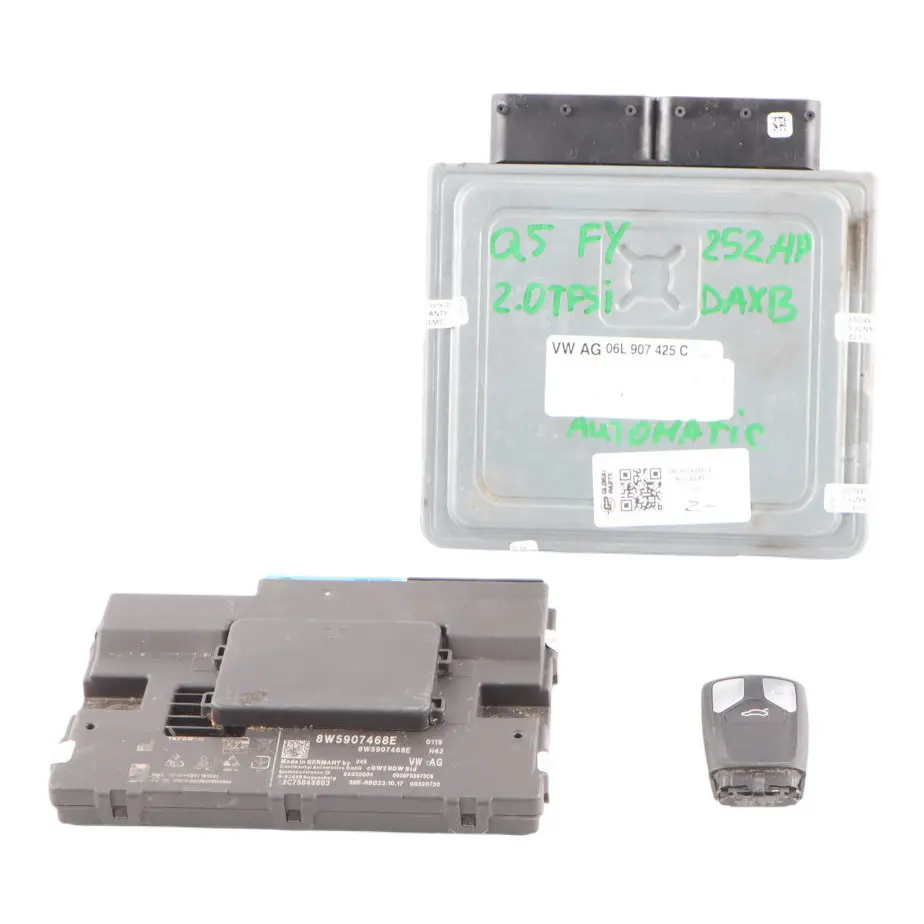 DAXB 252HP Quattro Engine ECU Kit Gateway + Key to Audi Q5 FY 2.0 TFSI with Part number 06L907425C Audi Q5 FY 2.0 TFSI DAXB 252HP Quattro Engine ECU Kit Gateway + Key - SKU 06L907425C-2 - Part number 06L907425C