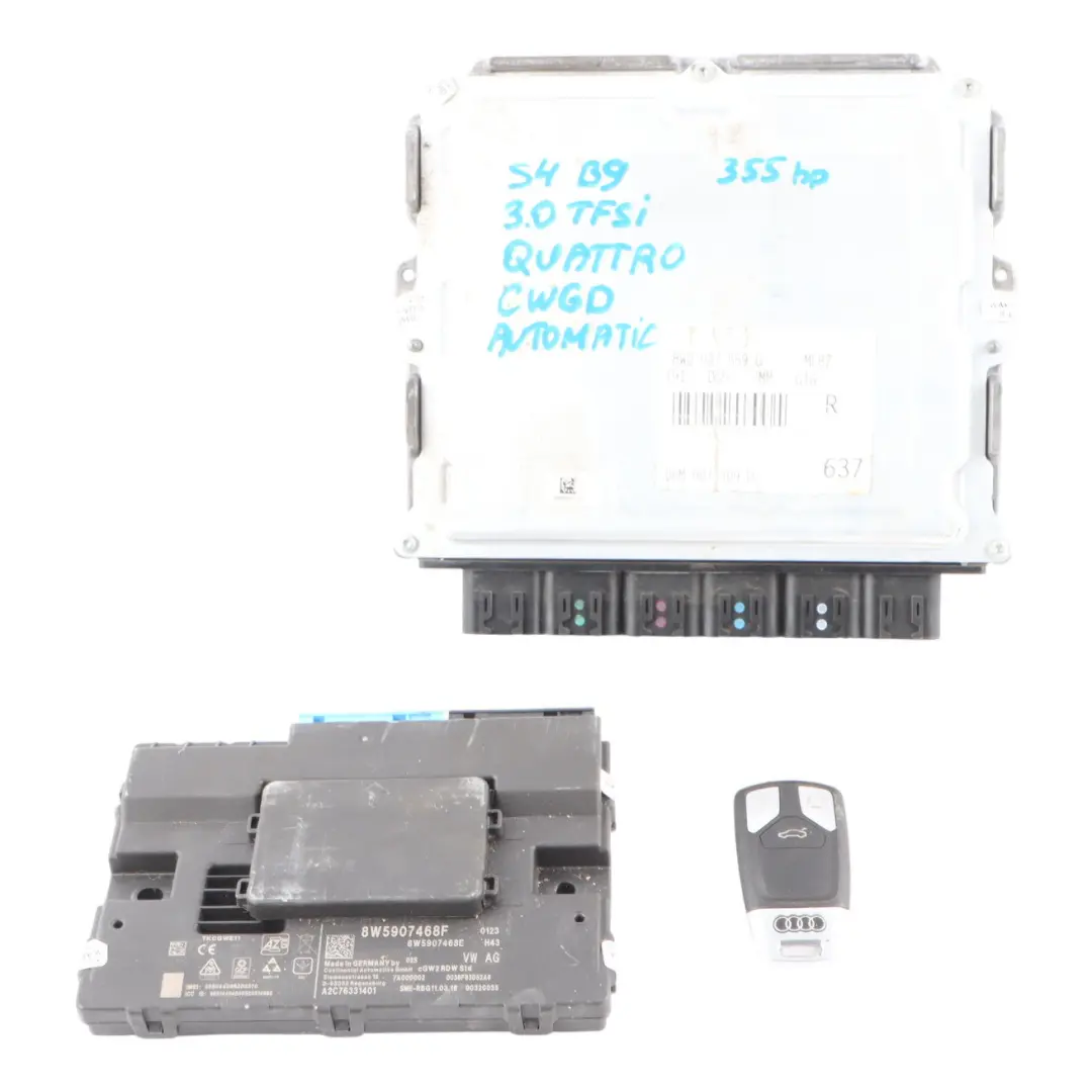 354HP CWGD Quattro Engine ECU Kit Gateway + Key to Audi S4 B9 3.0 TFSI with Part number 06M907309D Audi S4 B9 3.0 TFSI 354HP CWGD Quattro Engine ECU Kit Gateway + Key - SKU 06M907309D-2 - Part number 06M907309D