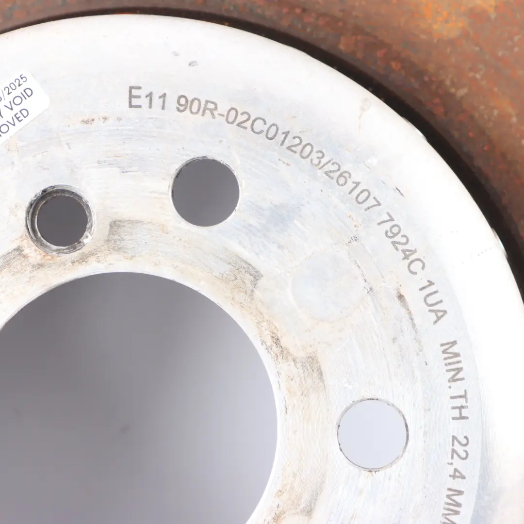 Brake Disc Left Right N/O/S Set to BMW F31 335D Rear with Part number 09C40113 BMW F31 335D Rear Brake Disc Left Right N/O/S Set - SKU 09C40113 - Part number 09C40113