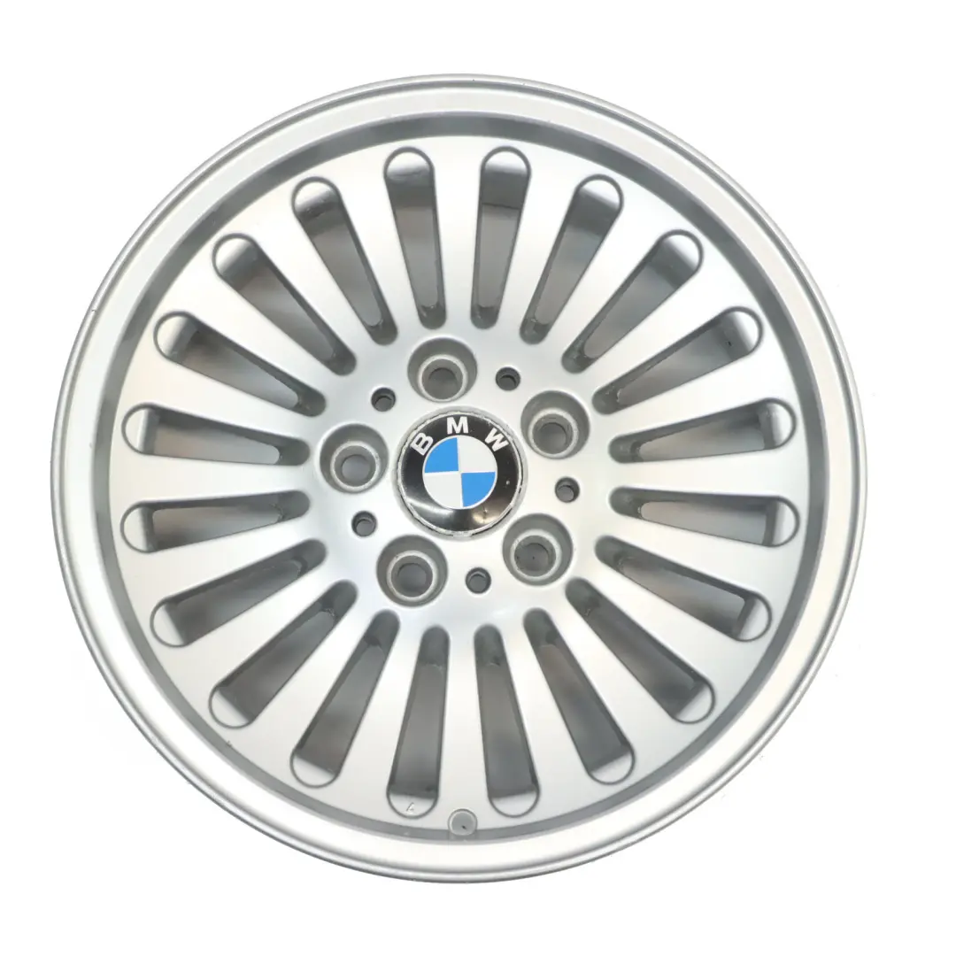 BMW E39 Srebrna Felga Aluminiowa 7J 16" ET:20 Spoke Styling 33 7842653 - SKU 1092209-1 - Numer Części 1092209