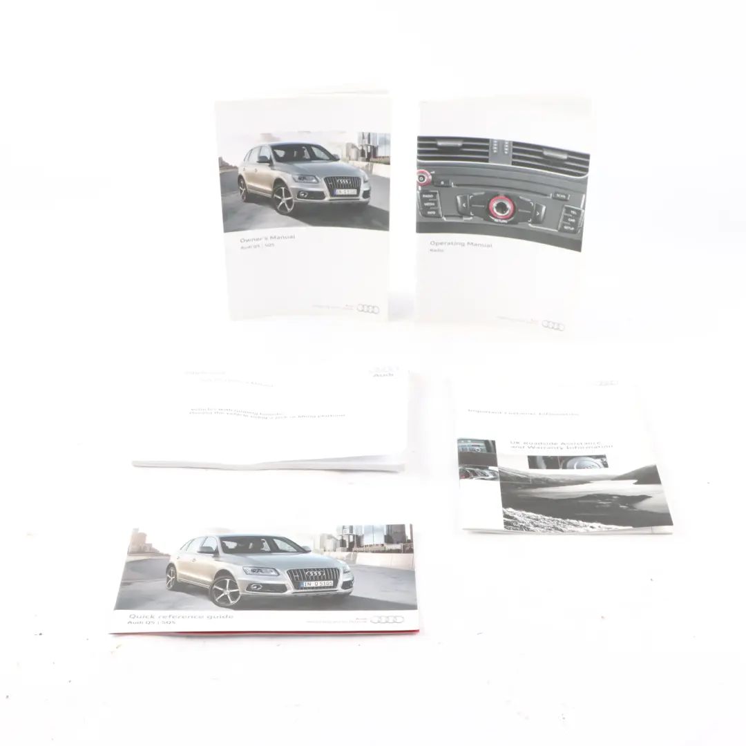 Audi Q5 8R Owner's Handbook Manual Service Booklet Pouch Case Wallet - SKU 1415618RB20 - Part number 1415618RB20