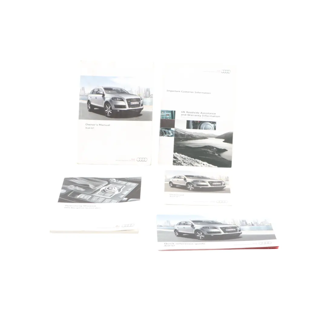 Audi Q7 4L Owner's Handbook Instruction Book Set Wallet Case Pouch - SKU 1425614L020 - Part number 1425614L020