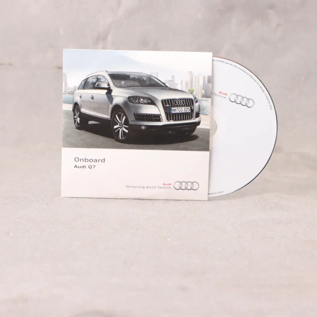Audi Q7 4L Onboard Manual Owner's Handbook CD Disc - SKU 1515654L088 - Part number 1515654L088