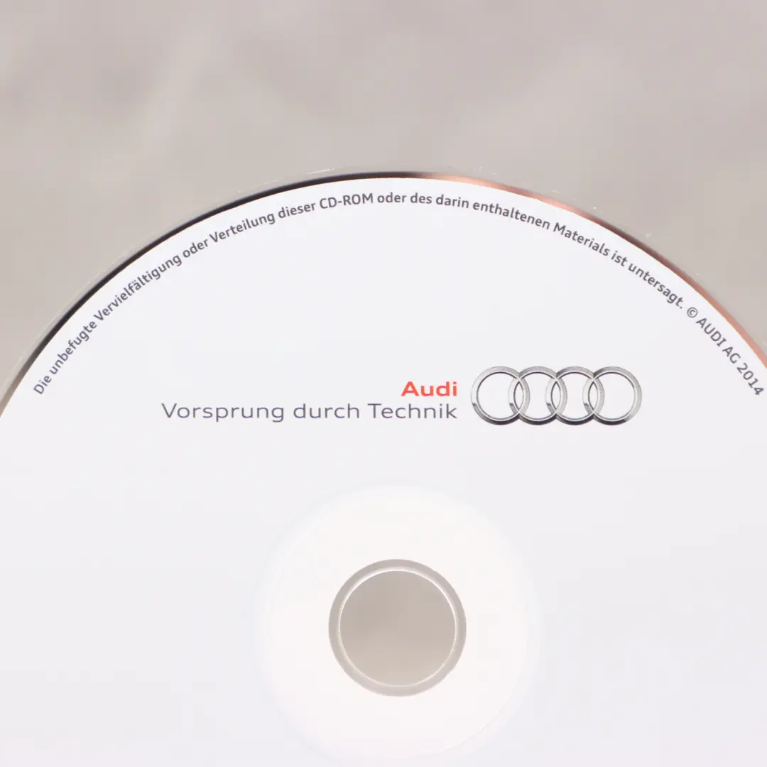Audi Q7 4L Onboard Manual Owner's Handbook CD Disc - SKU 1515654L088 - Part number 1515654L088