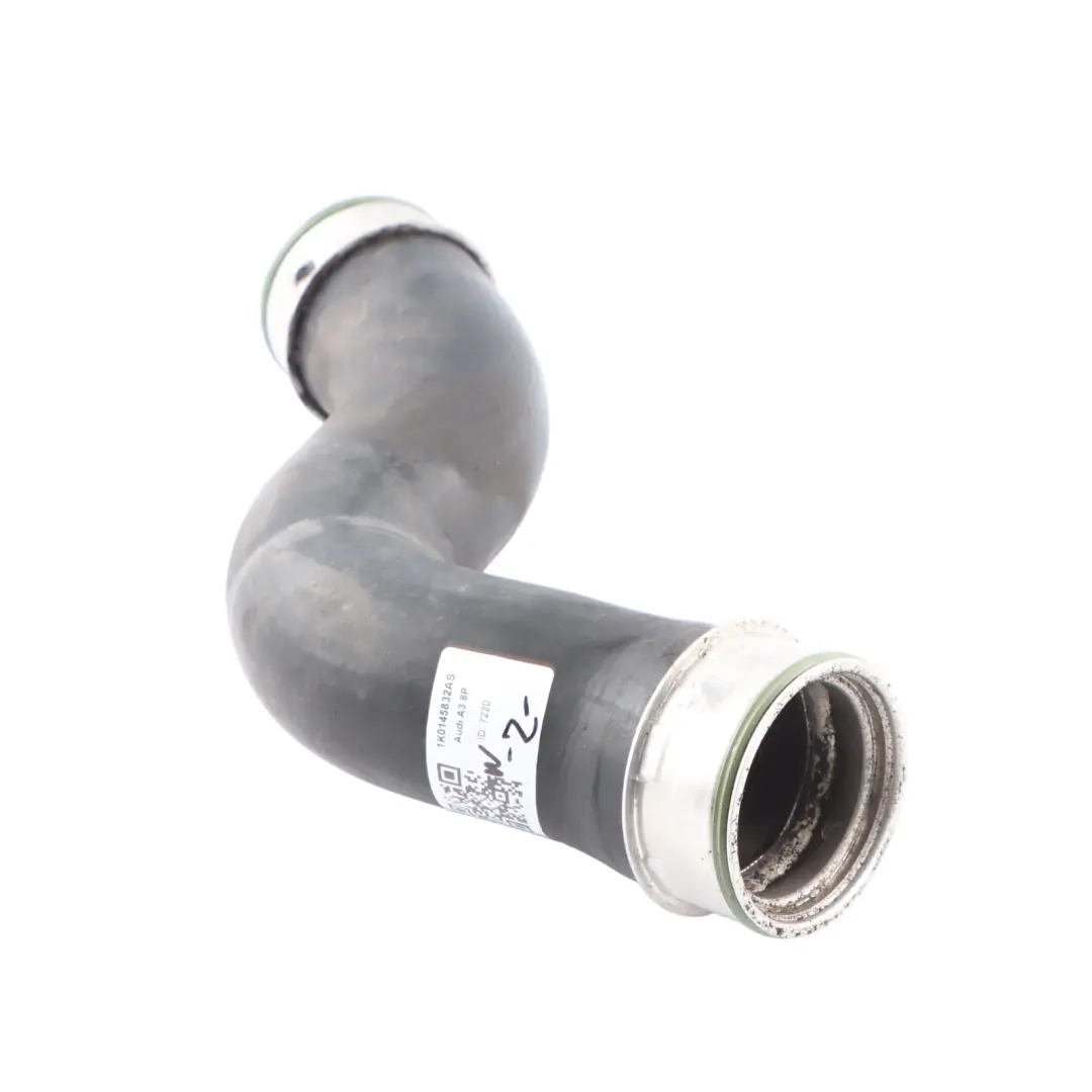 Hose Pipe Tube to Audi A3 8P VW Golf 1.8 2.0 TFSI Turbo Intercooler Air with Part number 1K0145832AS Audi A3 8P VW Golf 1.8 2.0 TFSI Turbo Intercooler Air Hose Pipe Tube - SKU 1K0145832AS - Part number 1K0145832AS