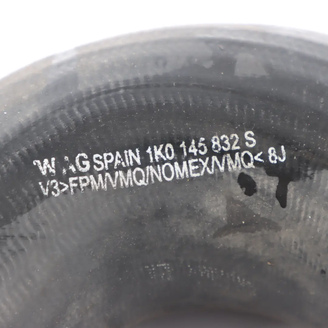 Hose Pipe Tube to Audi TT 8J 2.0 TFSI Turbo Intercooler Air with Part number 1K0145832S Audi TT 8J 2.0 TFSI Turbo Intercooler Air Hose Pipe Tube - SKU 1K0145832S - Part number 1K0145832S