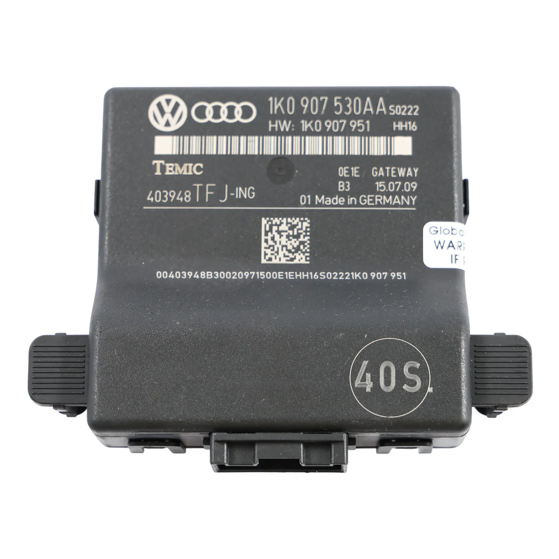Audi A3 8P Body Gateway Module ECU Control Unit 1K0907530AA
